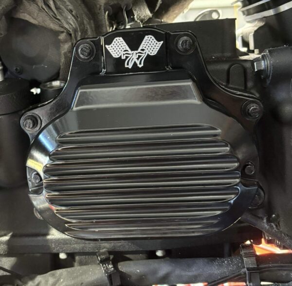 77 Cycles 17-23 M8 6 Speed Billet 6061 Transmission Trap Door - Image 7