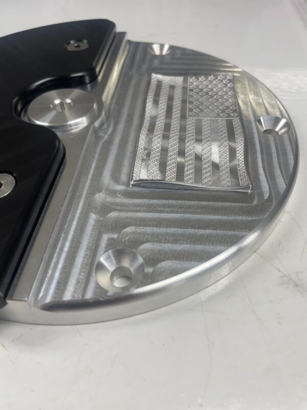 77 Cycles Billet Derby Cover w/ Delrin Slider & Clutch Adjustment Window - Image 2